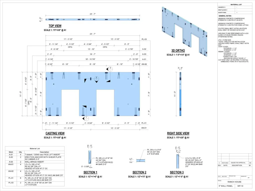 Structural Detailing 52 Ranch House Shop Drawing scaled